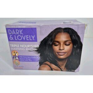 Dark and Lovely Triple Nourished Silkening Hair Relaxer Regular Strength